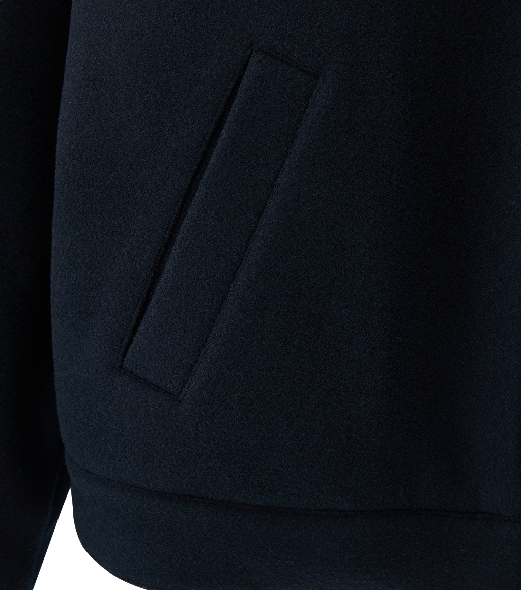 Llege - Patch Detail Quilted Wool Jacket (Navy) product image 4 | TRAB K-Fashion Australia