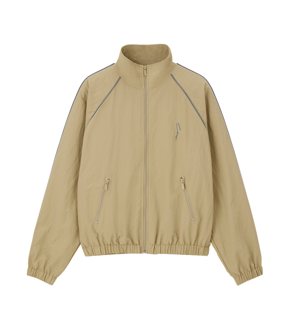Llege - Nylon Track Jumper (Beige) product image 1 | TRAB K-Fashion Australia