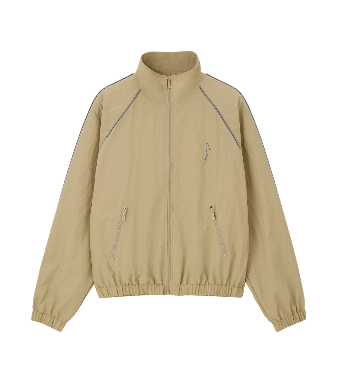 Llege - Nylon Track Jumper (Beige) product image 1 | TRAB K-Fashion Australia