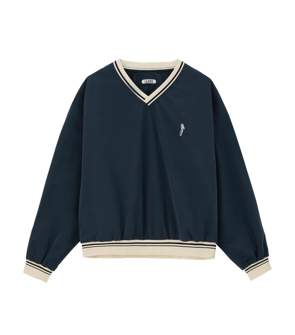 Llege - Oversized Vintage Track Top (Navy) product image 1 | TRAB K-Fashion Australia