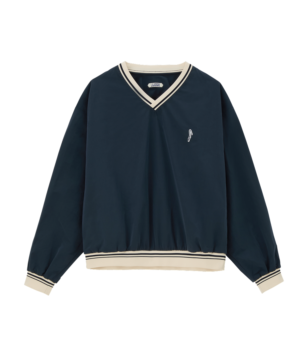 Llege - Oversized Vintage Track Top (Navy) product image 1 | TRAB K-Fashion Australia