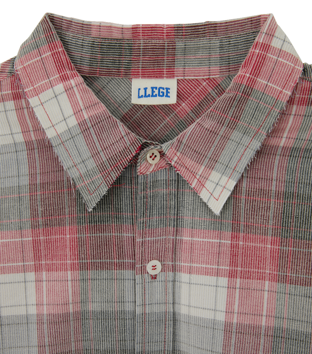 Llege - Oversized Faded Check Shirt (Pink) product image 3 | TRAB K-Fashion Australia