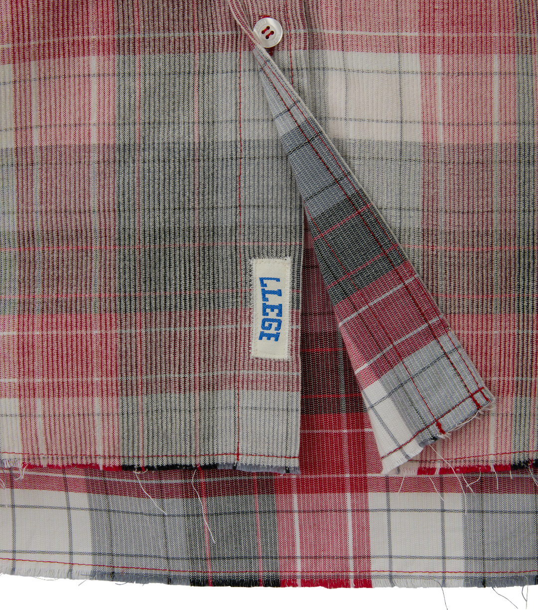 Llege - Oversized Faded Check Shirt (Pink) product image 4 | TRAB K-Fashion Australia