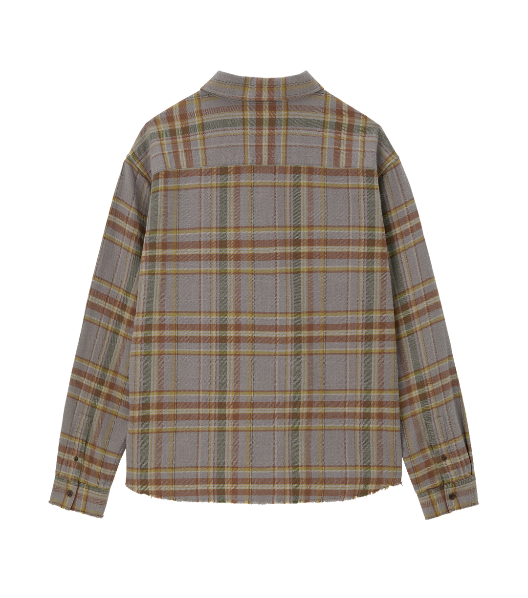 Llege - Oversized Flannel Shirt (Grey) product image 2 | TRAB K-Fashion Australia