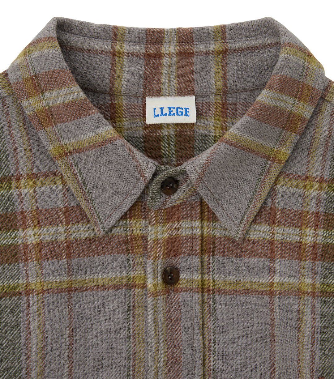Llege - Oversized Flannel Shirt (Grey) product image 3 | TRAB K-Fashion Australia