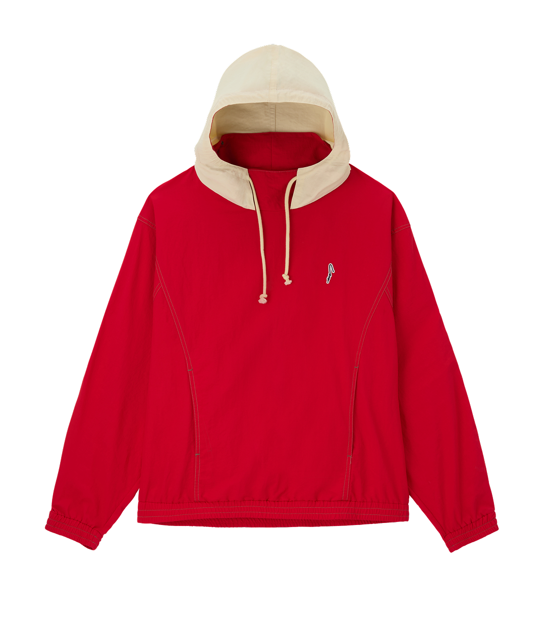 Llege - Color Block Hoody Pullover (Red) product image 1 | TRAB K-Fashion Australia