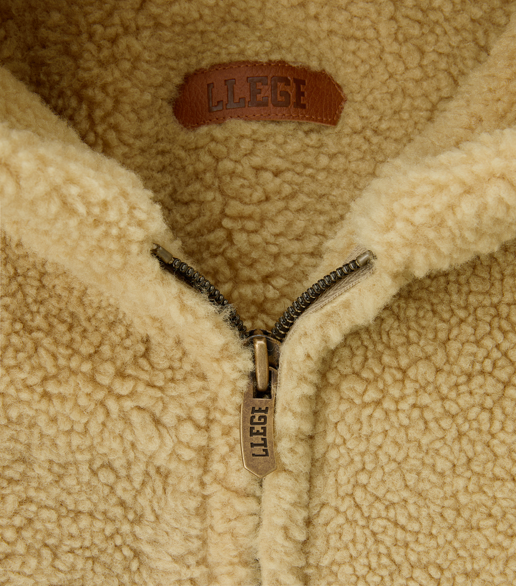 Llege - Double Face Shearling Teddy Jumper (Beige) product image 3 | TRAB K-Fashion Australia