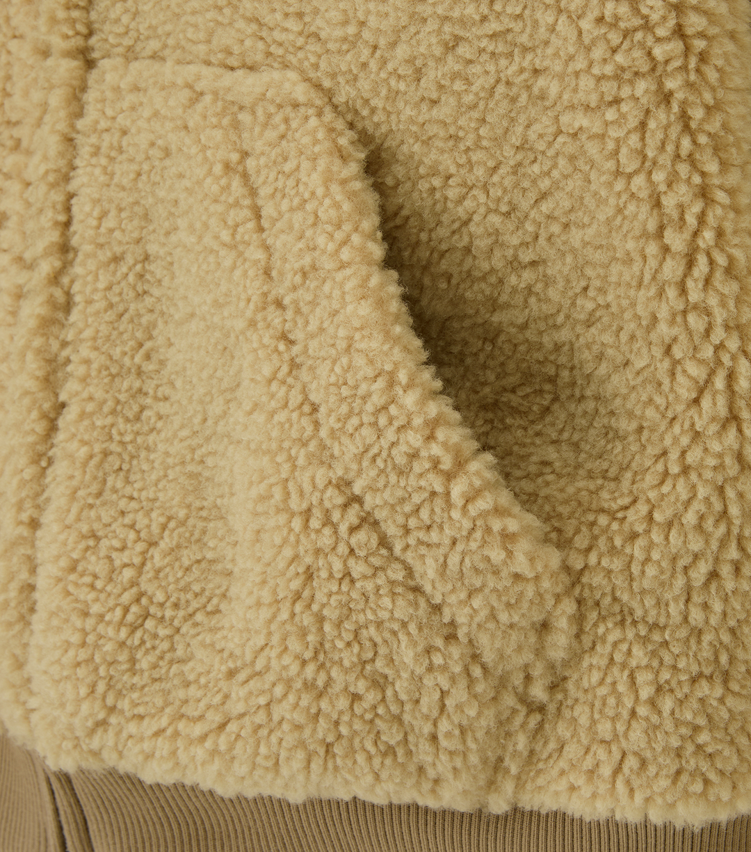 Llege - Double Face Shearling Teddy Jumper (Beige) product image 4 | TRAB K-Fashion Australia
