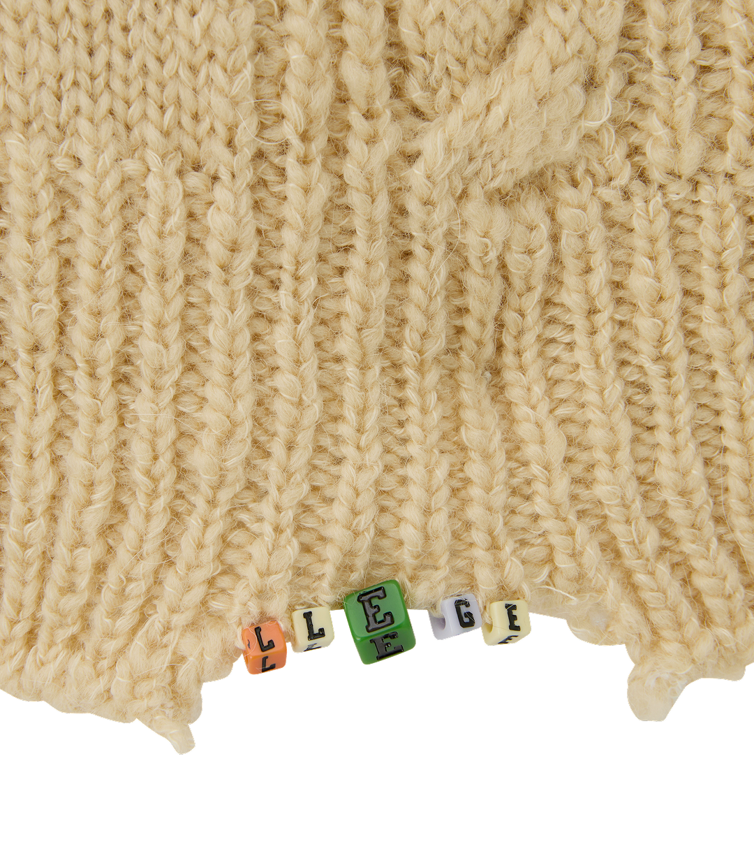 Llege - Cube Detail Cable Knit Vest (Beige) product image 4 | TRAB K-Fashion Australia