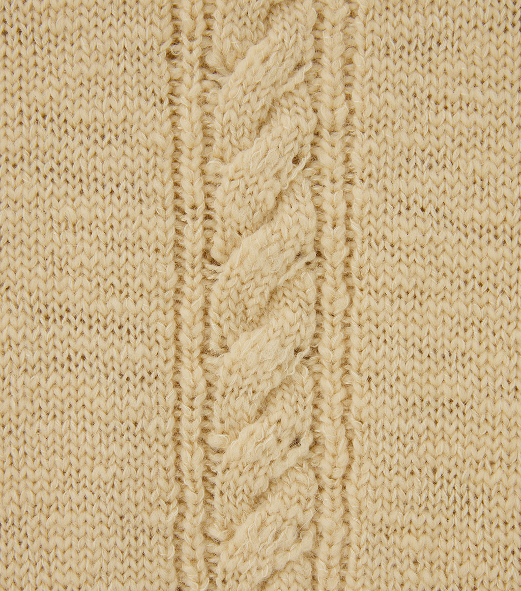 Llege - Cube Detail Cable Knit Vest (Beige) product image 5 | TRAB K-Fashion Australia