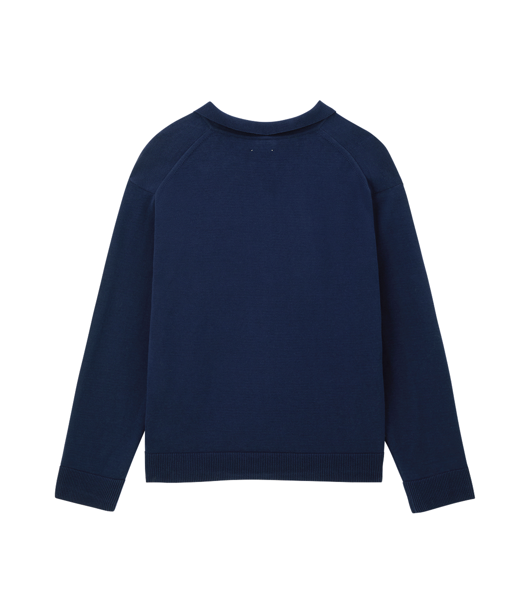 Llege - Oversized Cube Detail Polo Knit (Navy) product image 2 | TRAB K-Fashion Australia