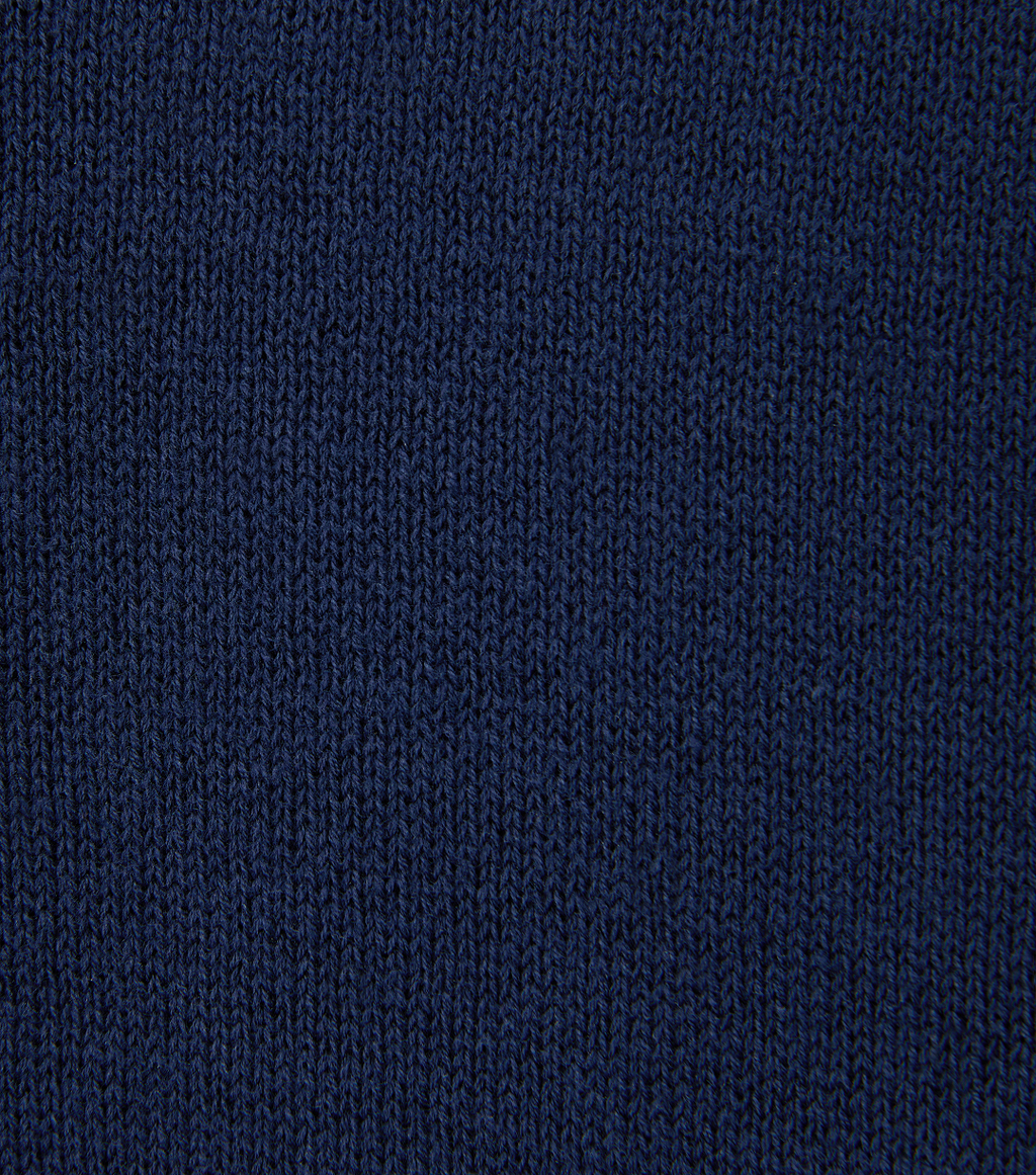 Llege - Oversized Cube Detail Polo Knit (Navy) product image 5 | TRAB K-Fashion Australia