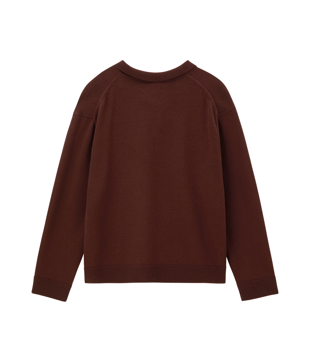Llege - Oversized Cube Detail Polo Knit (Brown) product image 2 | TRAB K-Fashion Australia