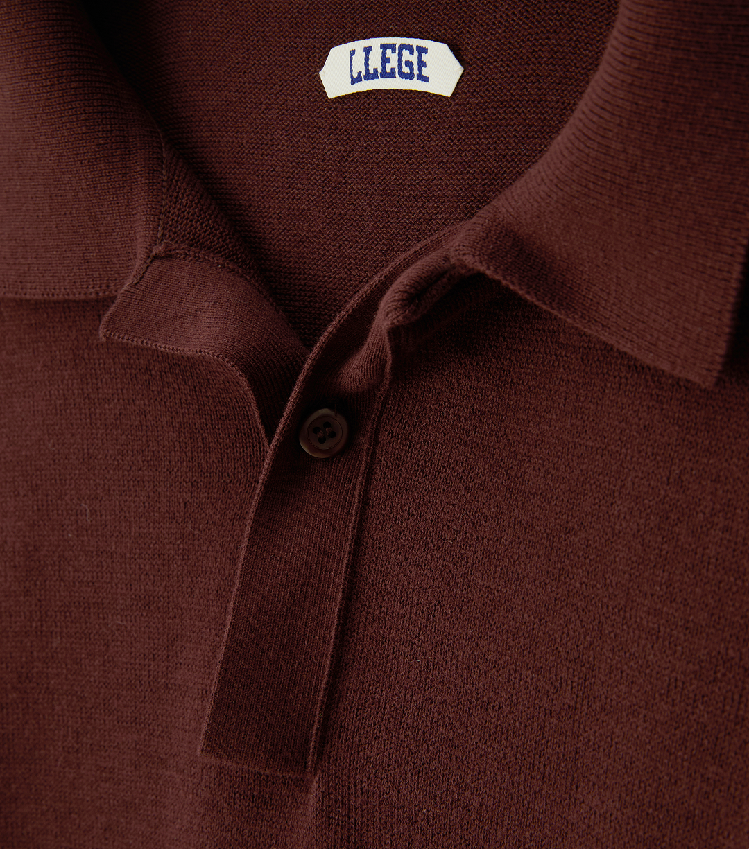 Llege - Oversized Cube Detail Polo Knit (Brown) product image 3 | TRAB K-Fashion Australia