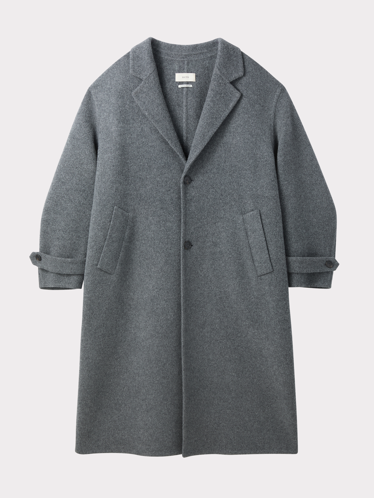 Recto - Oversized Maxi Handmade Coat (Melange Grey) product image 3 | TRAB K-Fashion Australia