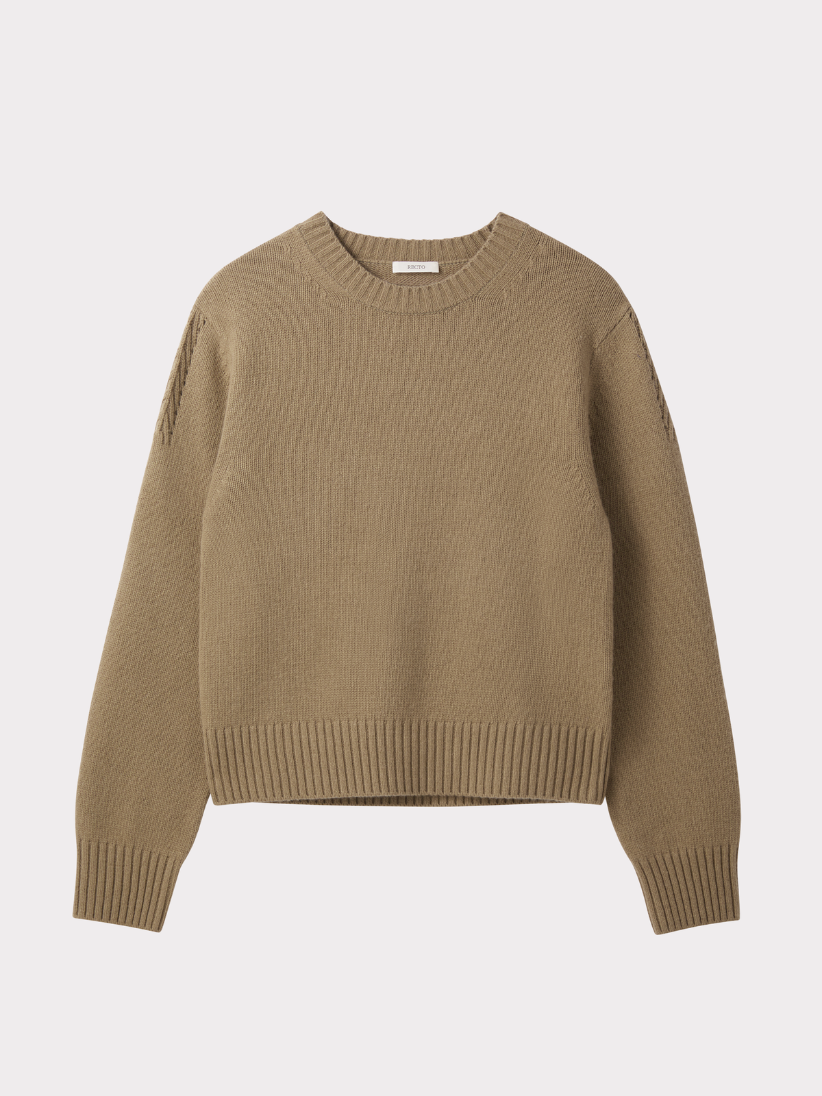 Recto - Signature Detail Knit Top (Greyish Khaki) product image 3 | TRAB K-Fashion Australia