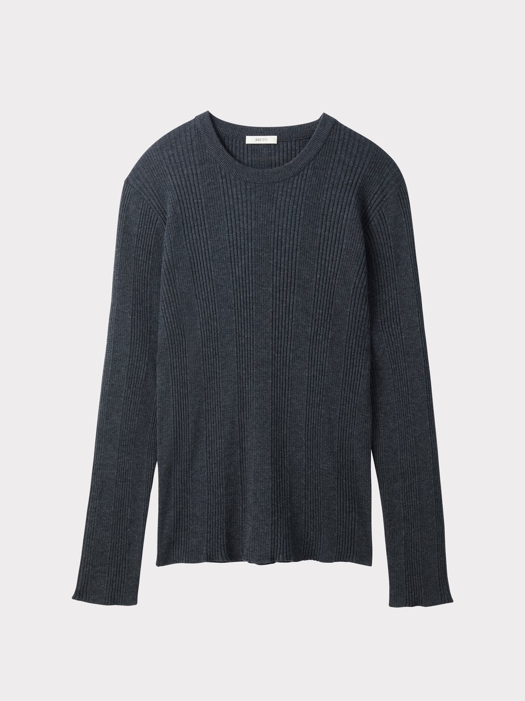 Recto - Ribbed Knit Top (Charcoal Grey) product image 1 | TRAB K-Fashion Australia