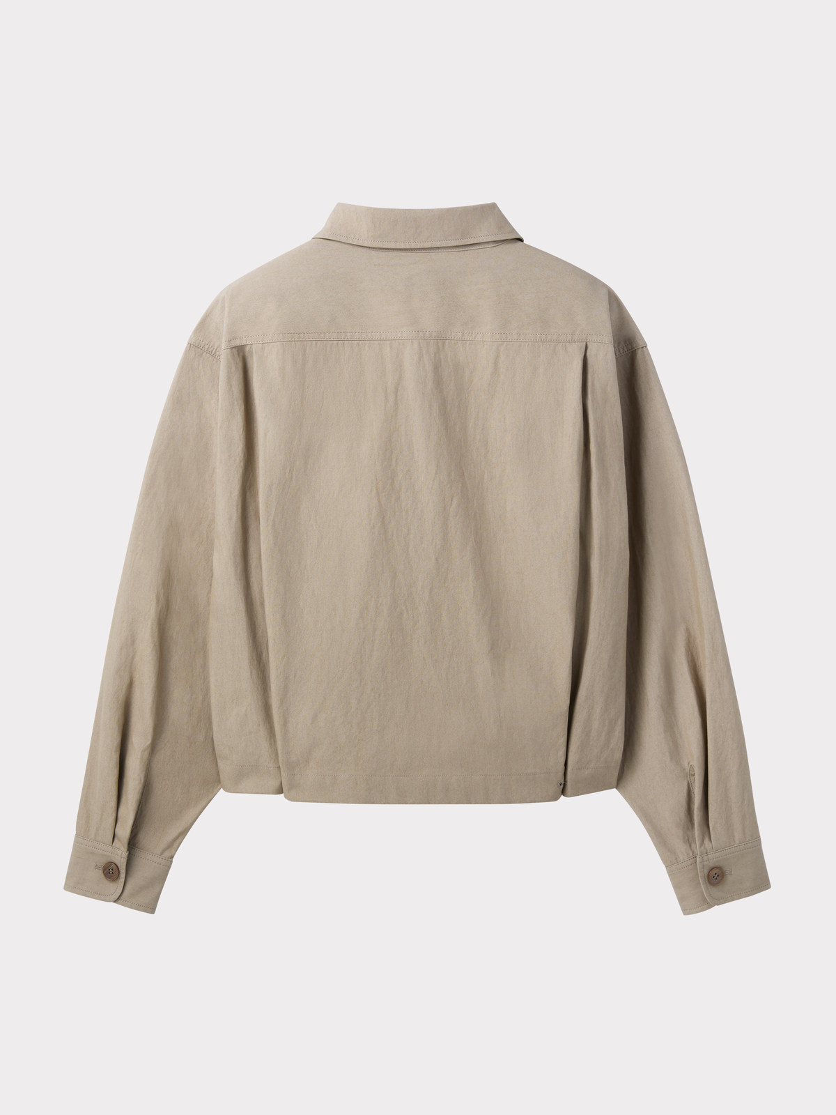 Recto - Pocket Detail Crop Jacket (Sepia Beige) product image 5 | TRAB K-Fashion Australia