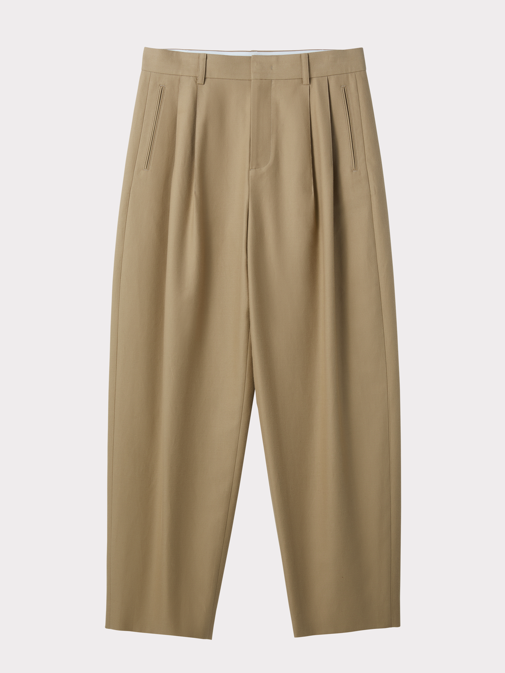 Recto - Wool Blend Tuck Pants (Beige) product image 2 | TRAB K-Fashion Australia