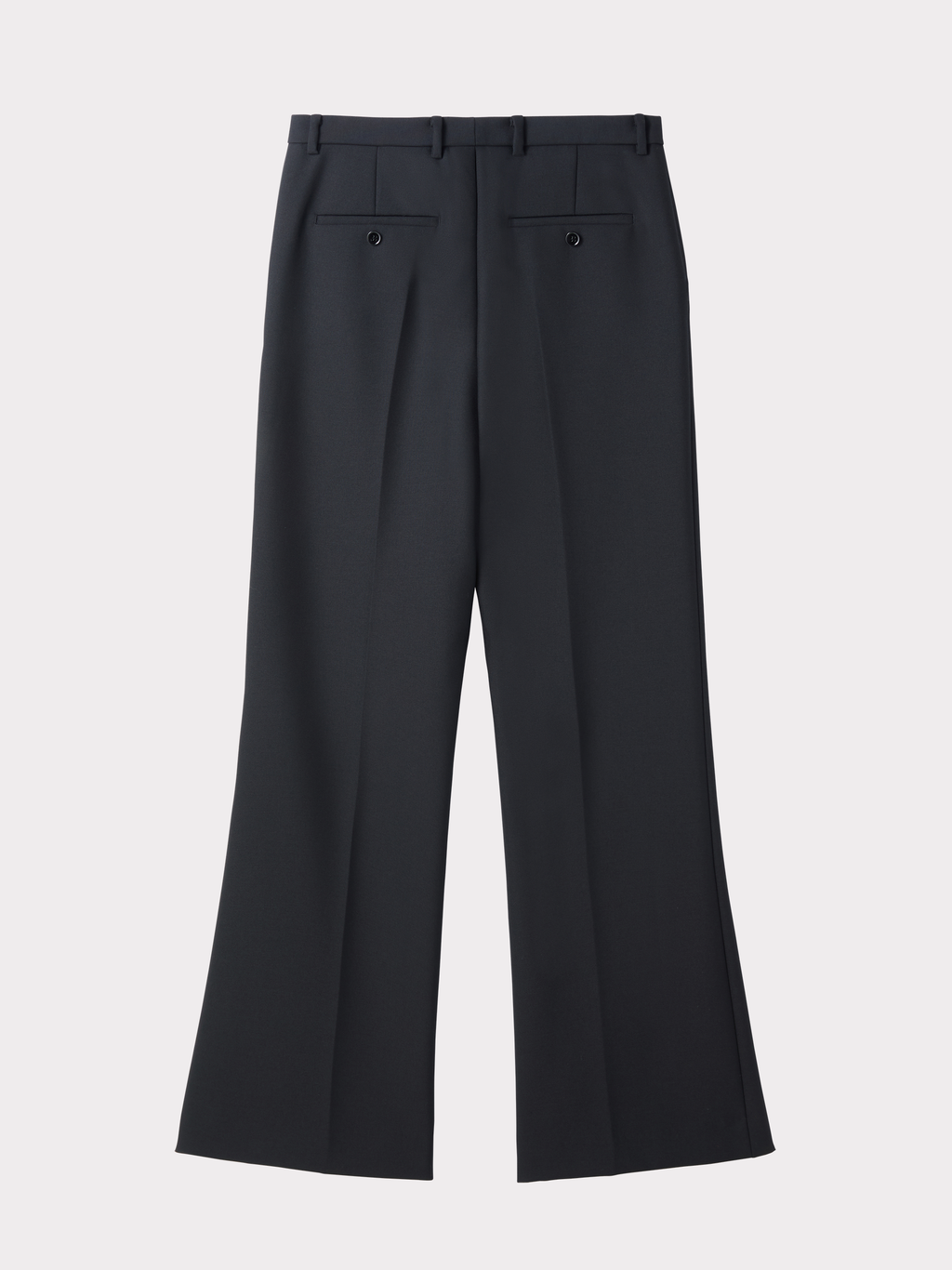 Recto - Signature Wool Blend Flared Pants (Black) product image 3 | TRAB K-Fashion Australia