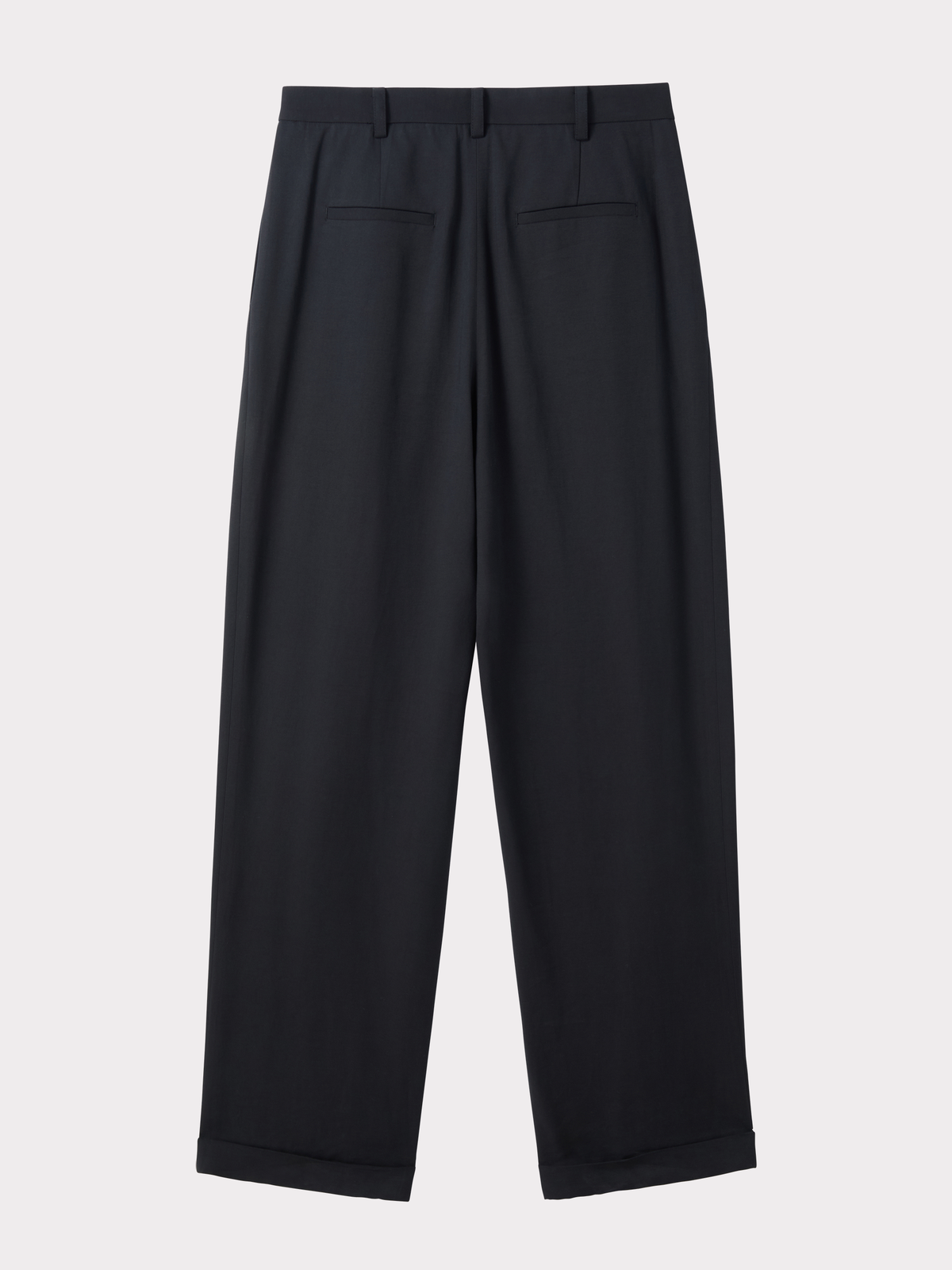 Recto - Tuck Detail Turn-Up Pants (Black) product image 3 | TRAB K-Fashion Australia
