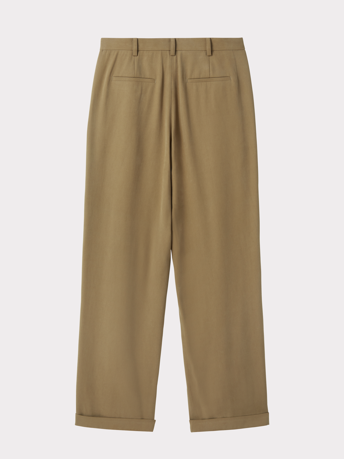 Recto - Tuck Detail Turn-Up Pants (Dark Olive) product image 4 | TRAB K-Fashion Australia