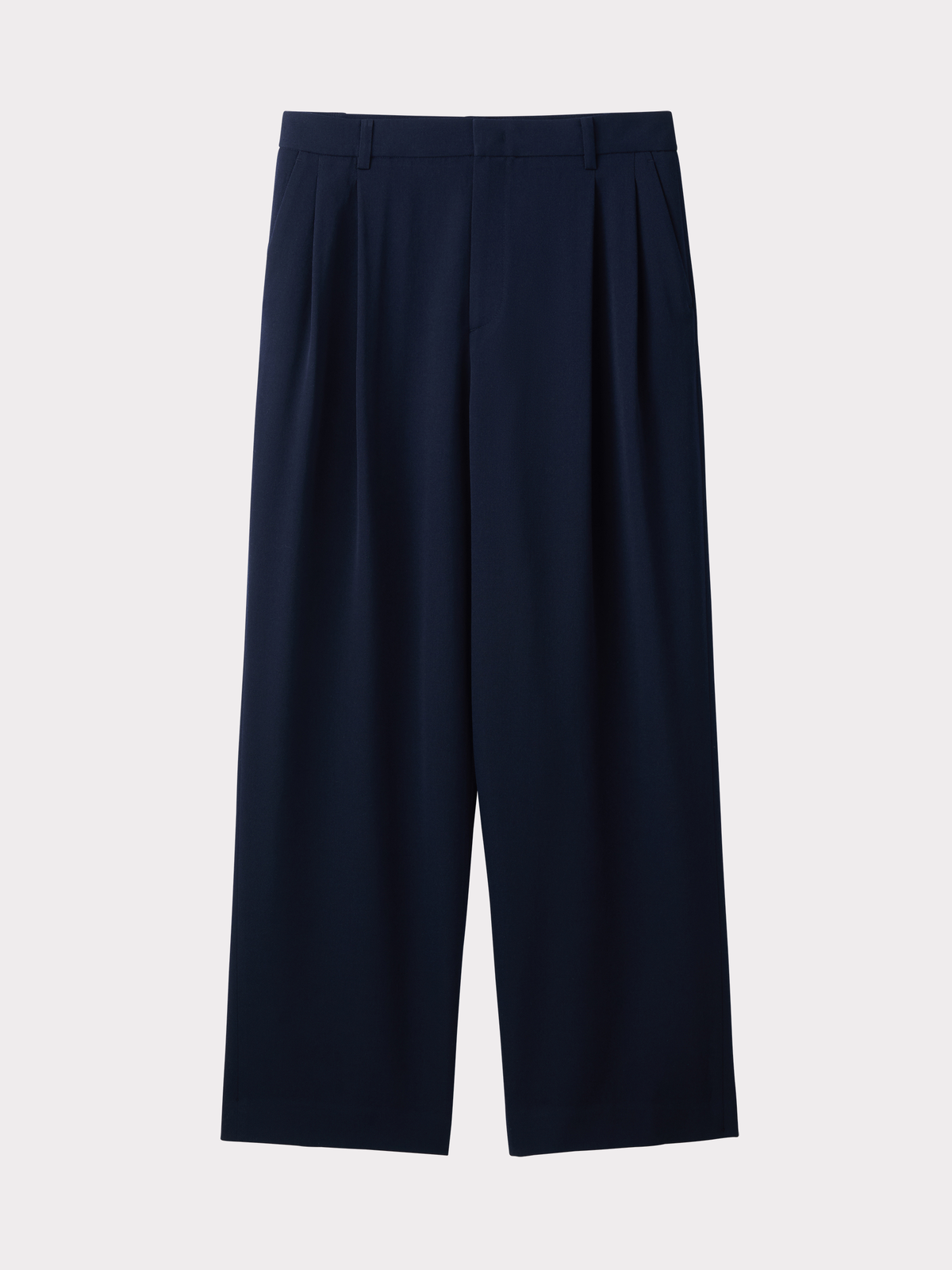 Recto - Double Pleated Suit Pants (Dark Navy) product image 1 | TRAB K-Fashion Australia