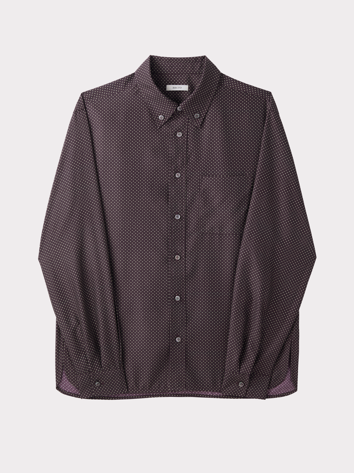 Recto - Vintage Dot Print Shirt (Brown Sugar) product image 1 | TRAB K-Fashion Australia