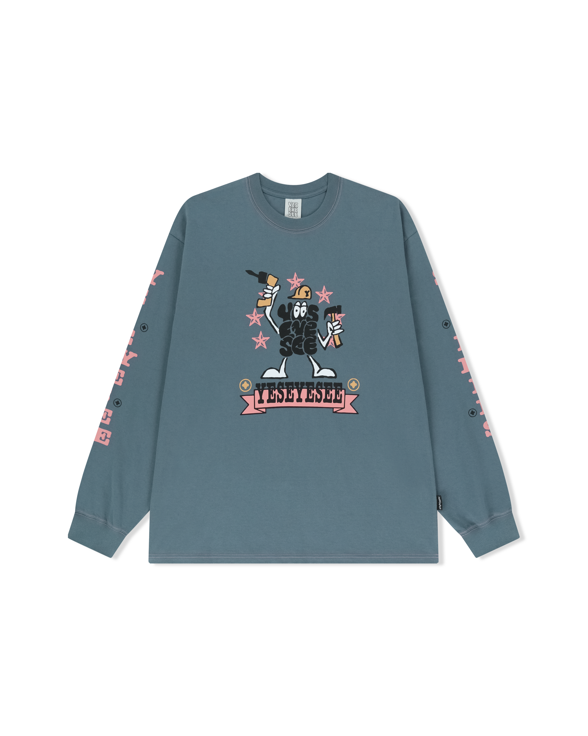 yeseyesee - Y.E.S Supplies L/S (Smoky Blue) product image 1 | TRAB K-Fashion Australia