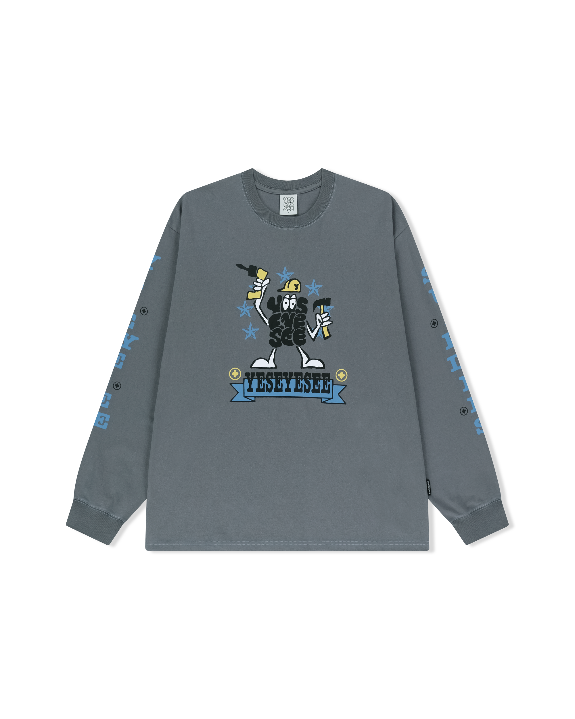 yeseyesee - Y.E.S Supplies L/S (Dark Grey) product image 1 | TRAB K-Fashion Australia