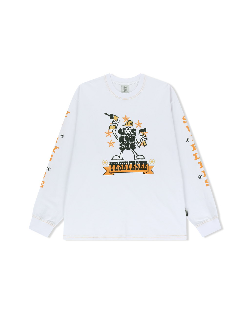 yeseyesee - Y.E.S Supplies L/S (White) product image 1 | TRAB K-Fashion Australia