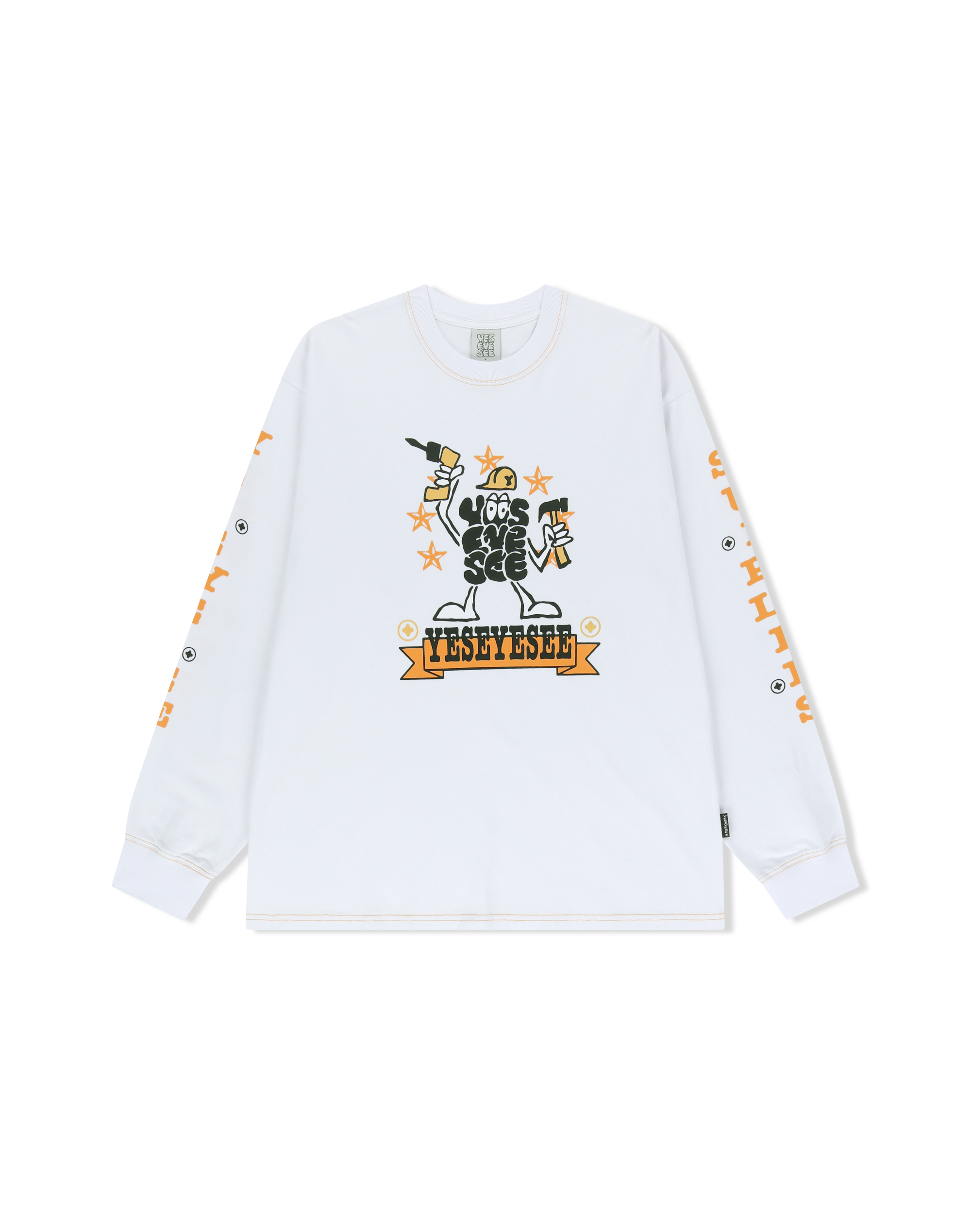 yeseyesee - Y.E.S Supplies L/S (White) product image 1 | TRAB K-Fashion Australia