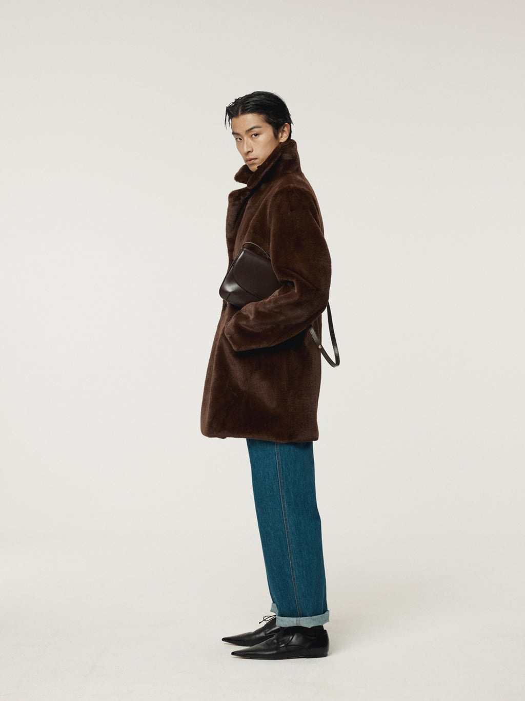 Recto - Grandma Faux Fur Double Coat (Vintage Brown) product image 3 | TRAB K-Fashion Australia