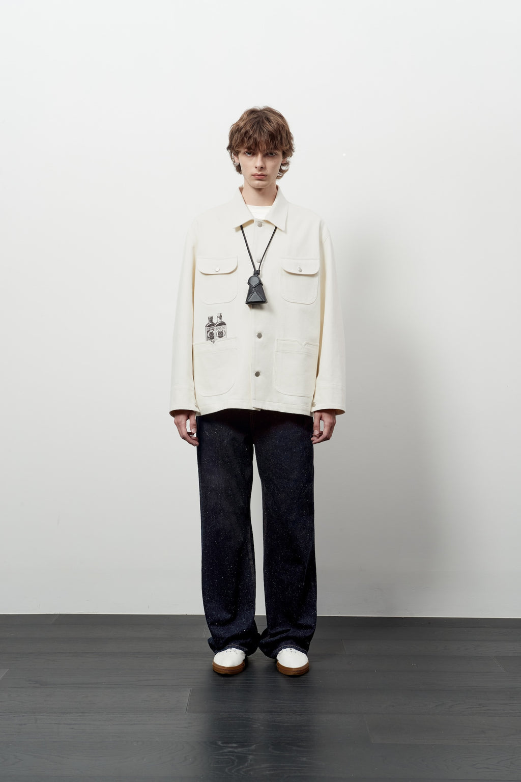 Stu - Printing Work Jacket (Cream) product image 1 | TRAB K-Fashion Australia