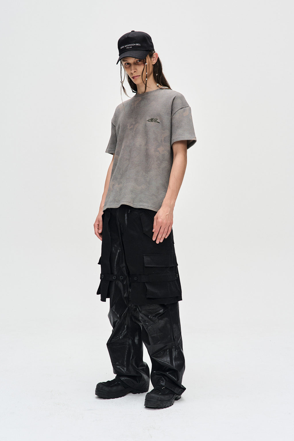 Andersson Bell - Raptor Layered Cargo Pants (Black) product image 8 | TRAB K-Fashion Australia