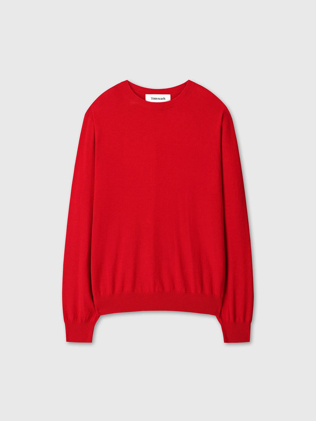 Tonywack - Super Fine Merino Wool Crew-Neck Knit (Red) product image 9 | TRAB K-Fashion Australia