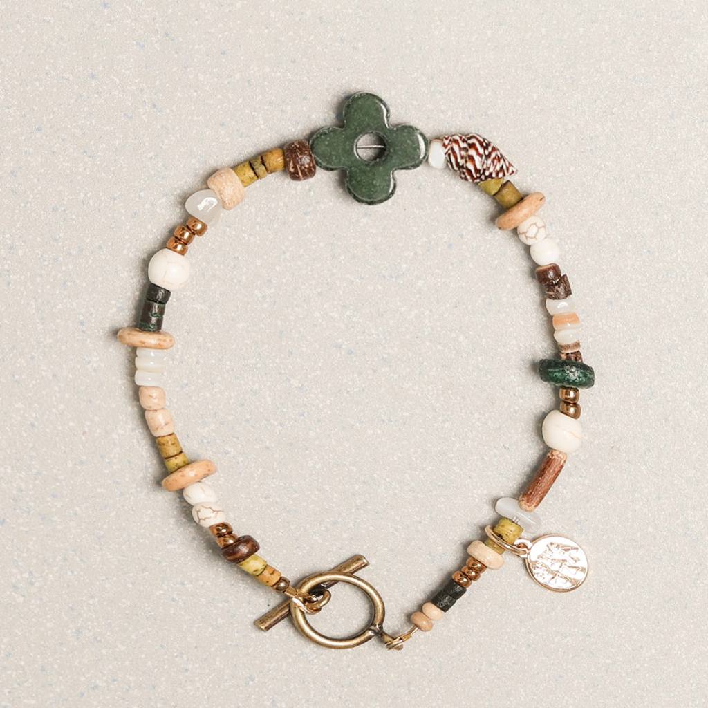 Towtow Archive - Clover Symbol Bracelet (Green) product image 2 | TRAB K-Fashion Australia