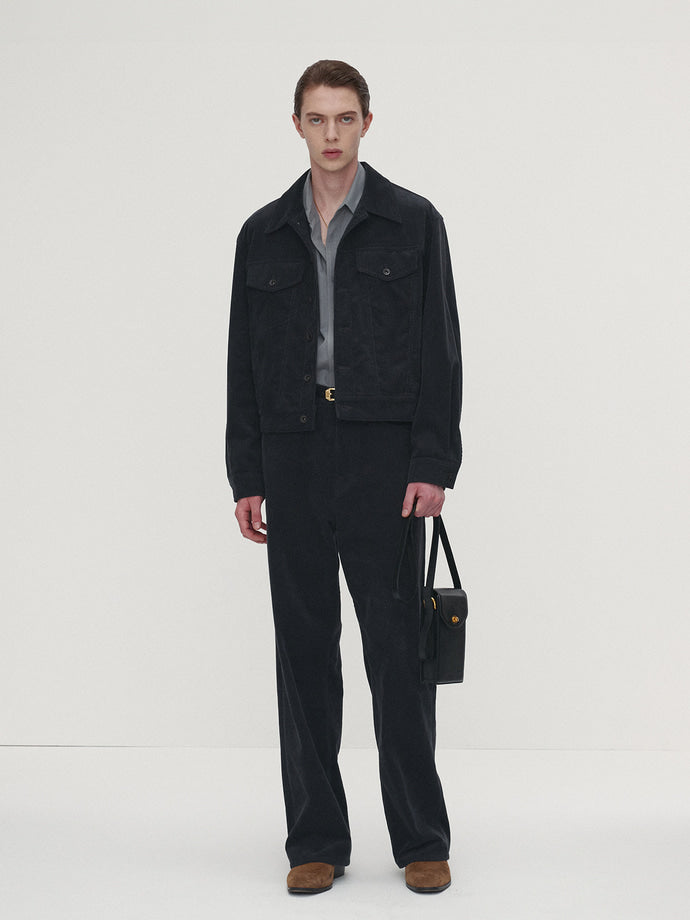 Tonywack - Corduroy Trucker Jacket (Ink) product image 2 | TRAB K-Fashion Australia