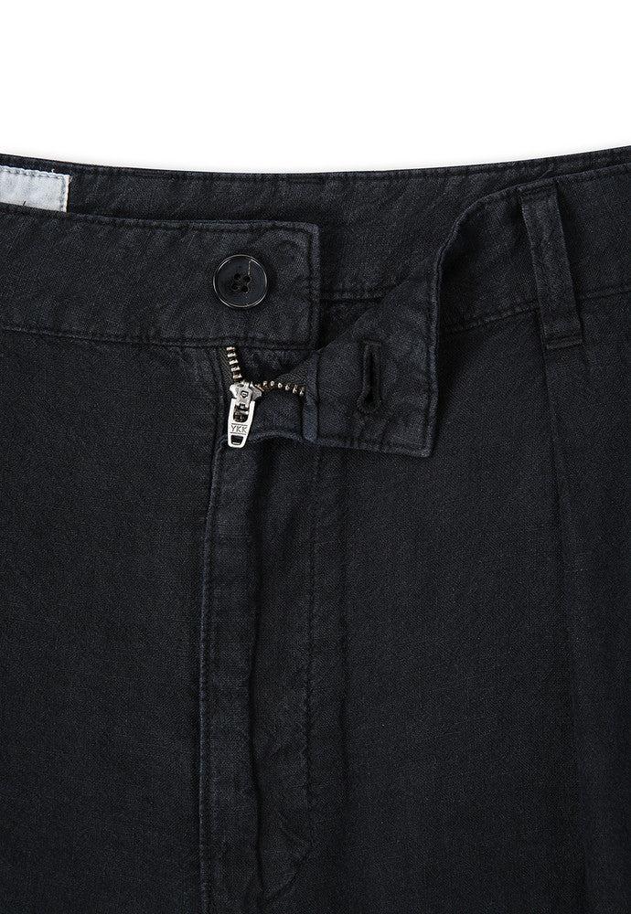 Art if acts - Washed Linen Two Tuck Shorts (Black) product image 9 | TRAB K-Fashion Australia