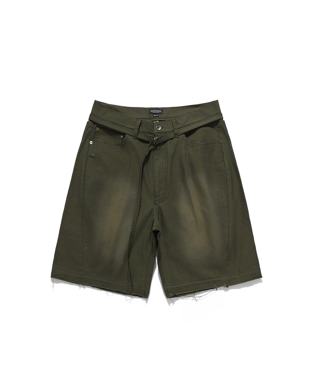 Eastlogue - Curved Outlaw Shorts (Vintage Olive) product image 5 | TRAB K-Fashion Australia