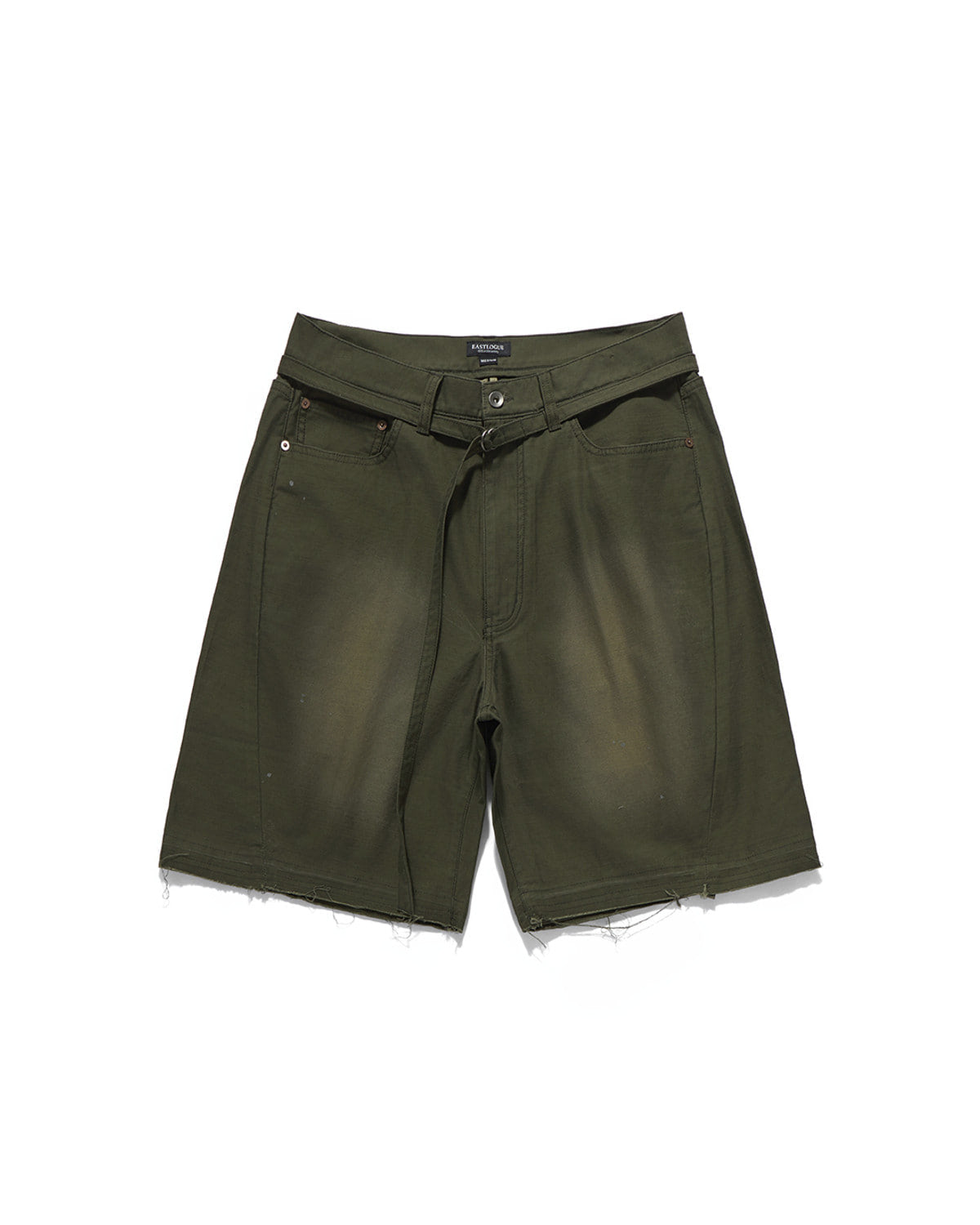 Eastlogue - Curved Outlaw Shorts (Vintage Olive) product image 5 | TRAB K-Fashion Australia