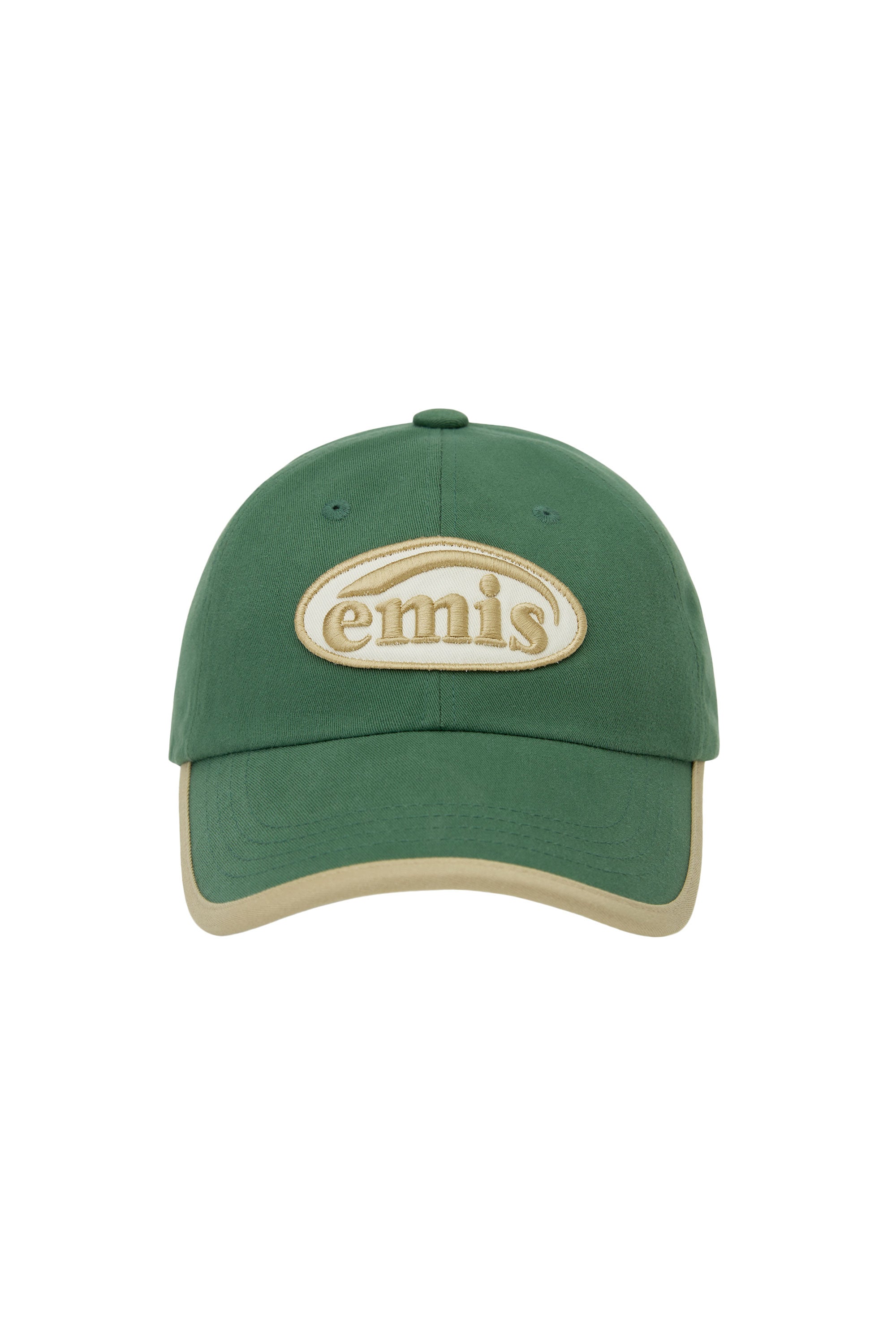 Emis - Beige Trimming Ball Cap (Green) product image 1 | TRAB K-Fashion Australia