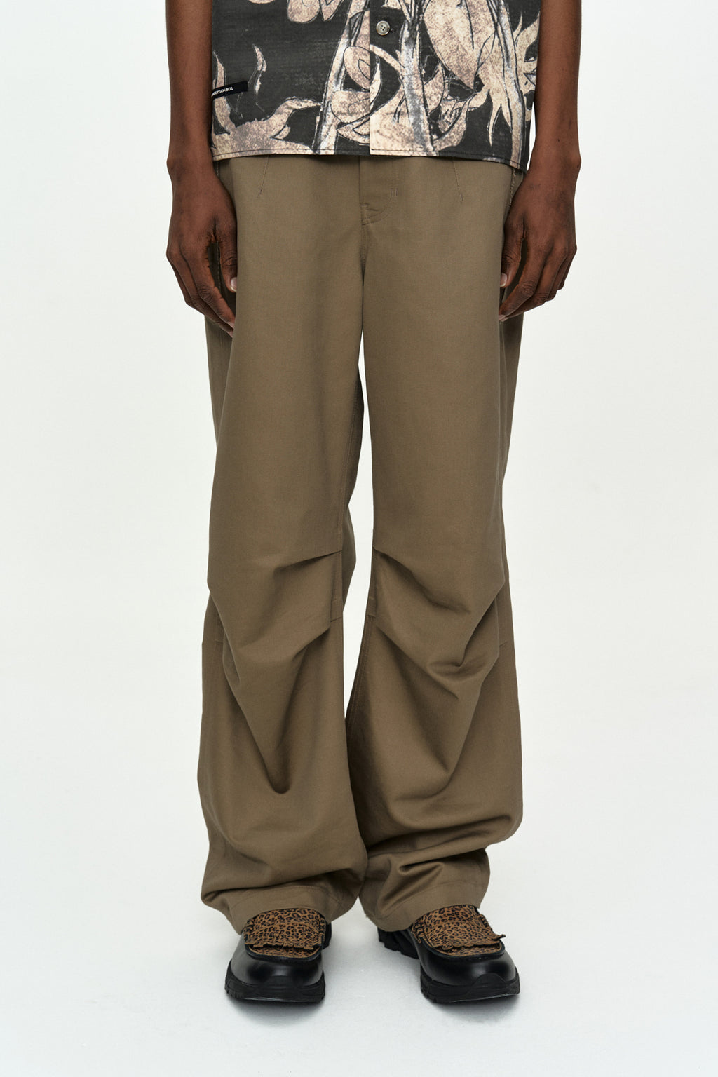 Andersson Bell - Cut-Out Wrap Wide-Leg Trousers (Beige) product image 4 | TRAB K-Fashion Australia