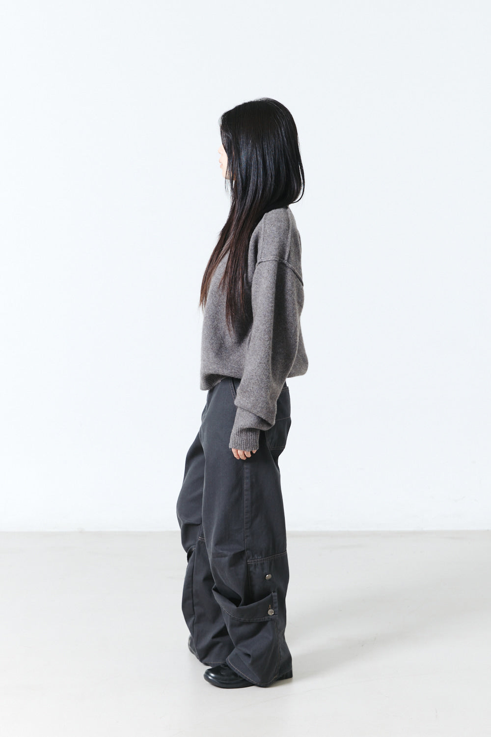 Hatchingroom - Reverse Damage Sweater Dusty (Grey) product image 10 | TRAB K-Fashion Australia