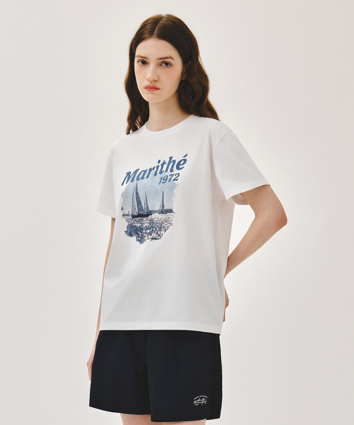 Marithe & Francois Girbaud - Aerocool Vacance Graphic Tee (White) product image 2 | TRAB K-Fashion Australia