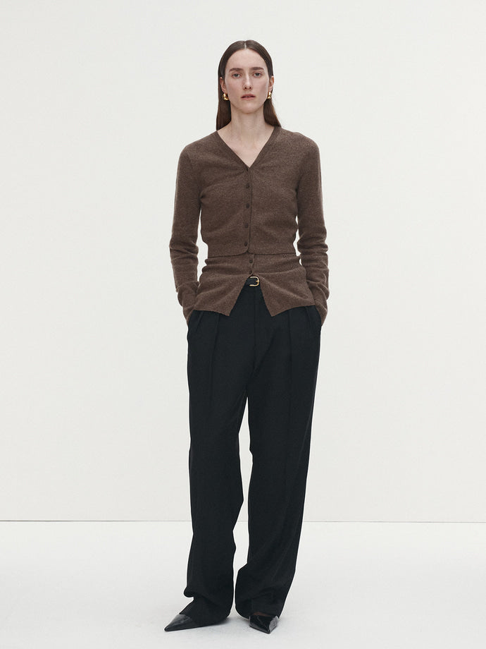 Tonywack - Wool Twill Pleated Tailored Trousers (Black) product image 5 | TRAB K-Fashion Australia