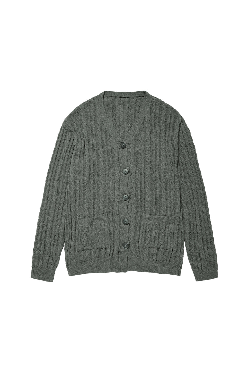 Deinet - Deinet Cable Cardigan (Charcoal) product image 15 | TRAB K-Fashion Australia