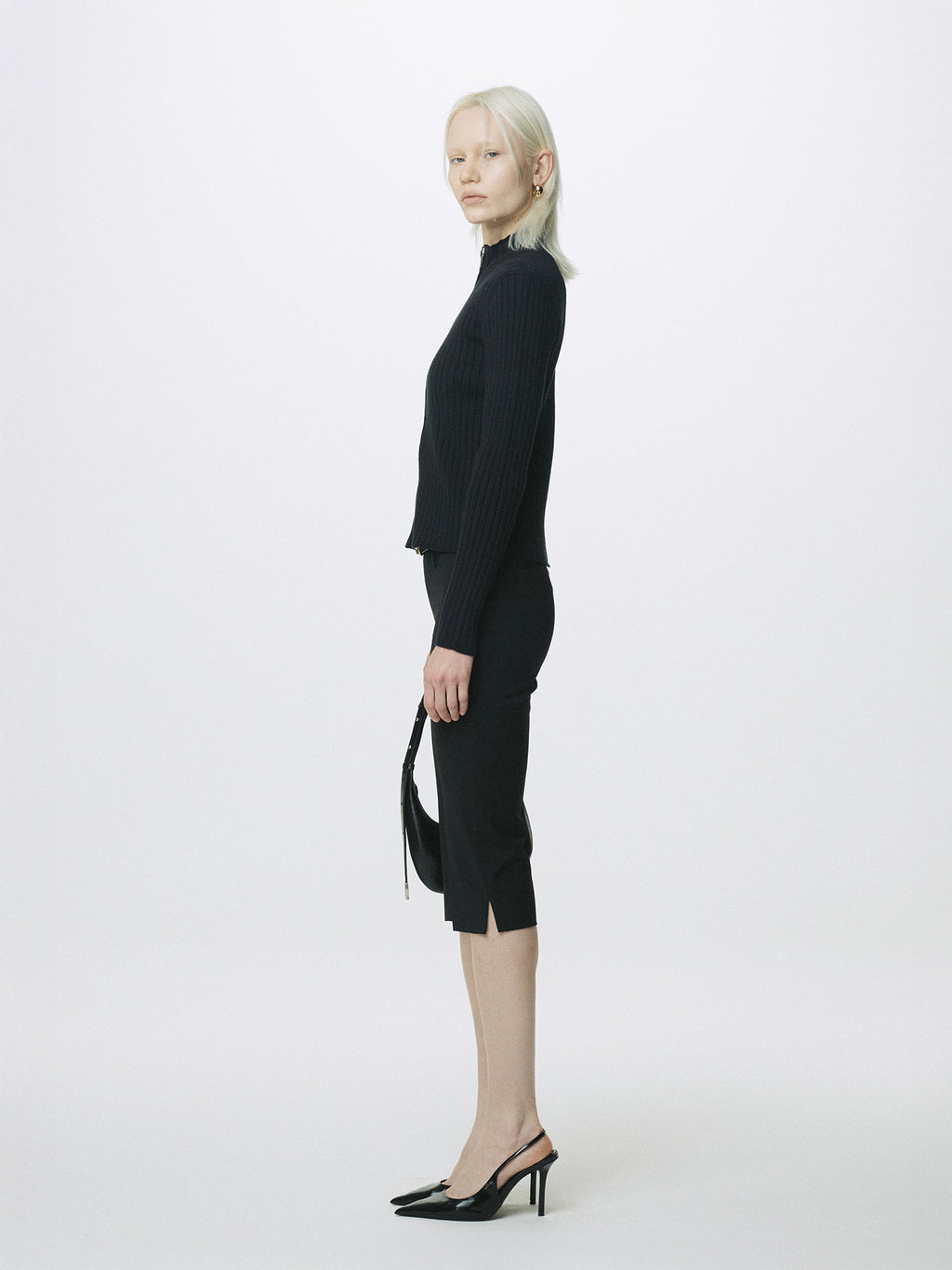 Tonywack - Cotton Ribbed Full Zip-Up (Black) product image 2 | TRAB K-Fashion Australia
