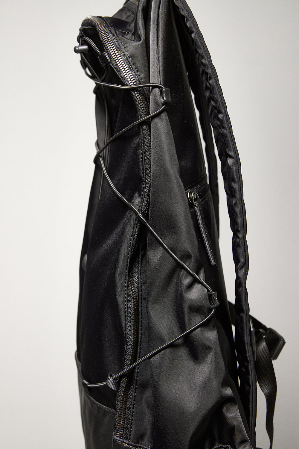 Hatchingroom - Nylon Leather Backpack (Black) product image 10 | TRAB K-Fashion Australia