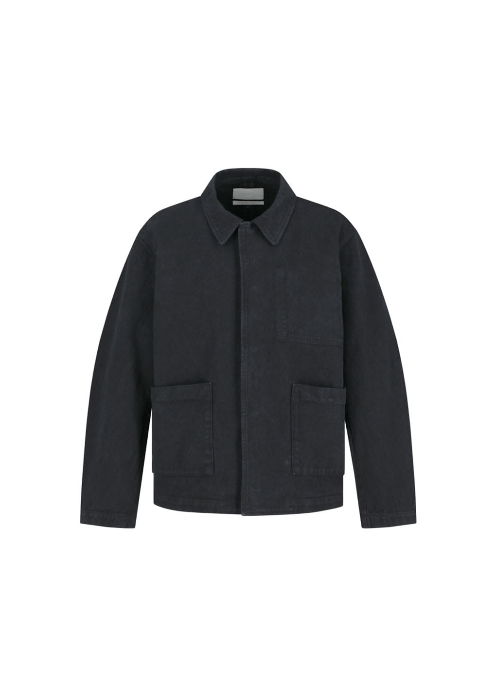 Amomento - Garments Dyed Pocket Denim Jacket (Black) product image 2 | TRAB K-Fashion Australia